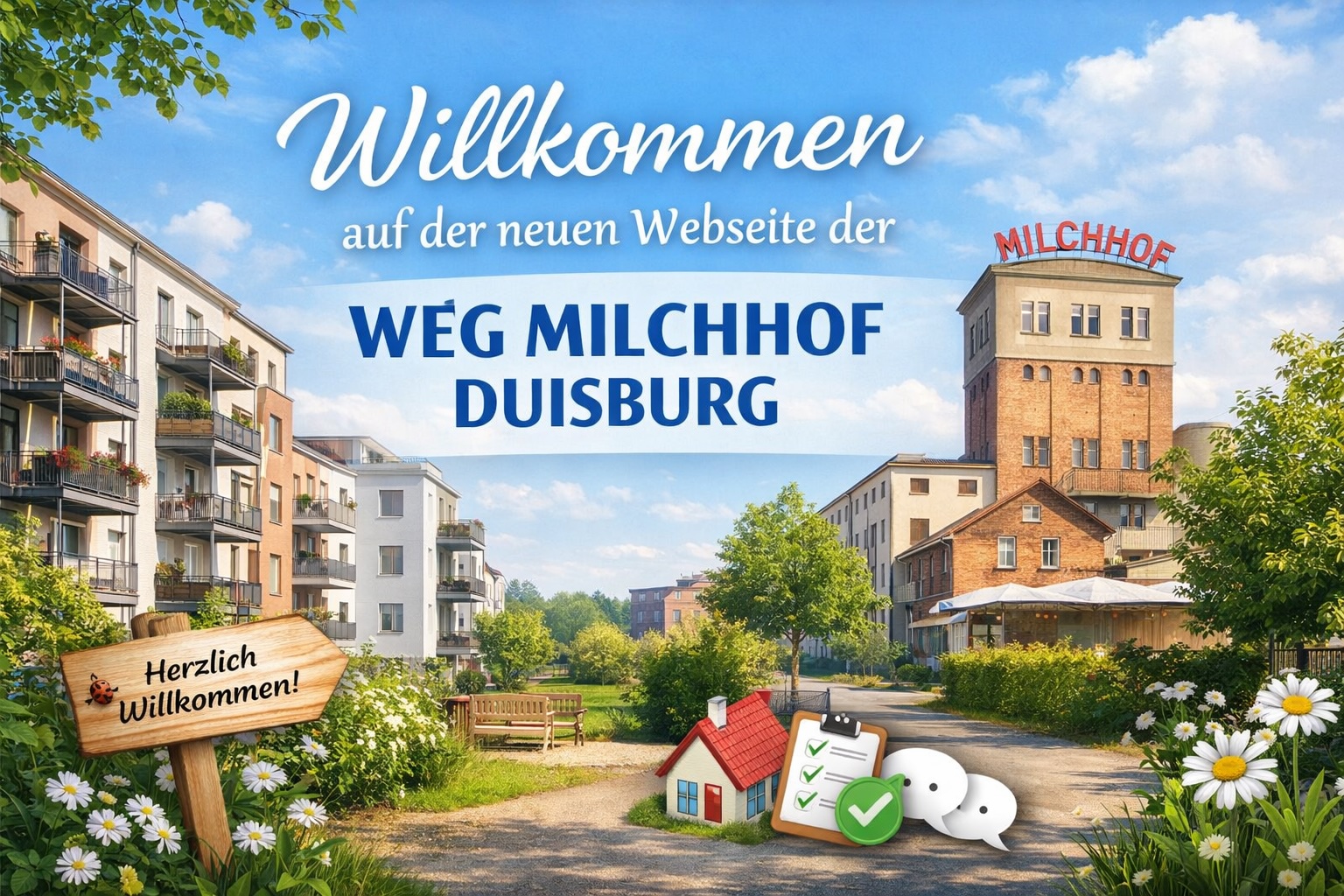 Neue Webseite der WEG Milchhof Duisburg